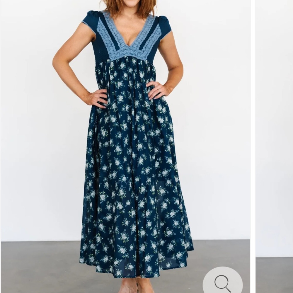 Baltic Born Lucille Maxi Dress - blue floral